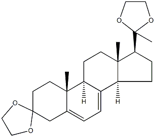 3,20-bis(ethylenedioxy)pregna-5,7-diene  19592-55-3