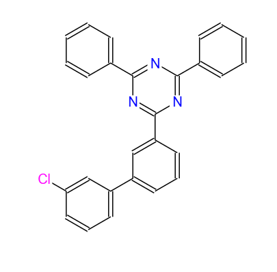 2-(3'-Chloro-[1,1'-biphenyl]-3-yl)-4,6-diphenyl-1,3,5-triazine CAS：1443049-83-9